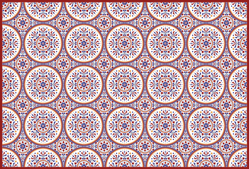 Majolica fliser vinyl hall teppe - Tenstickers