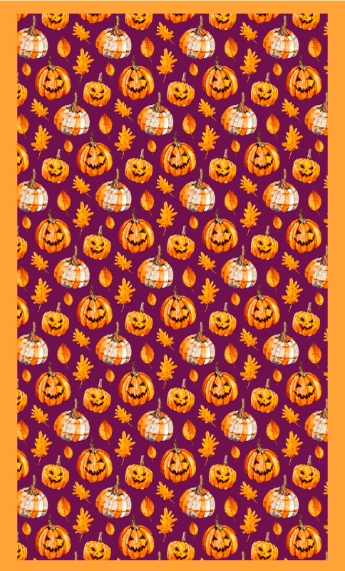 Gresskar halloween vinylteppe - Tenstickers