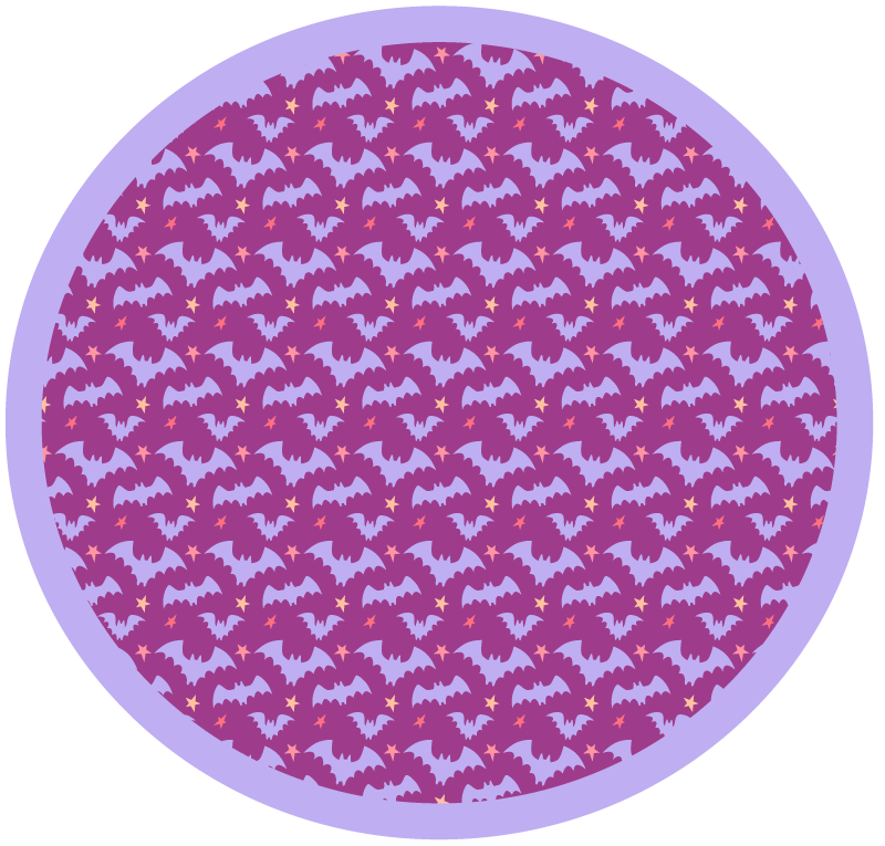 Halloween flaggermus motiv Halloween vinyl teppe - Tenstickers