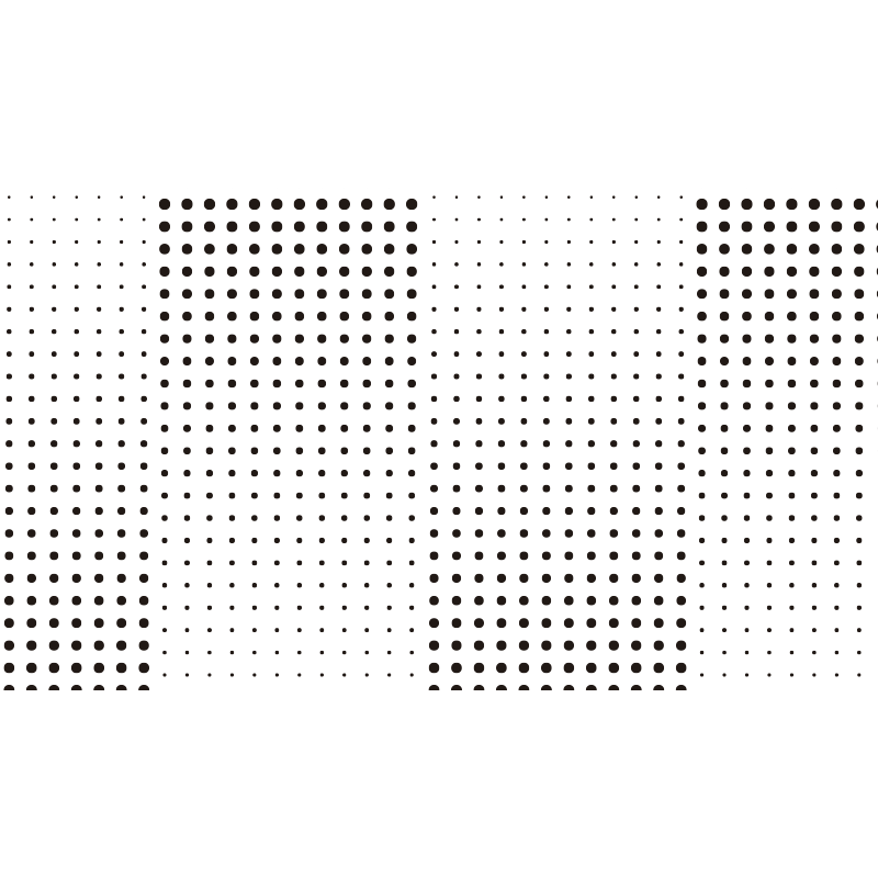 Svarte prikker med linjer placemats - Tenstickers