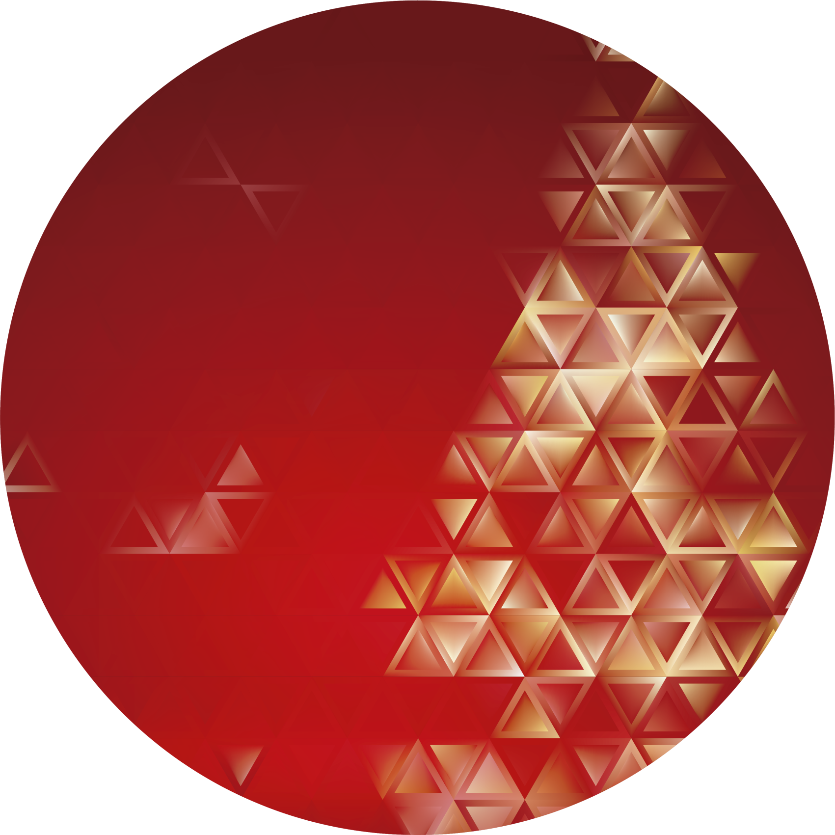 Rød bakgrunn med juletre jul - Tenstickers