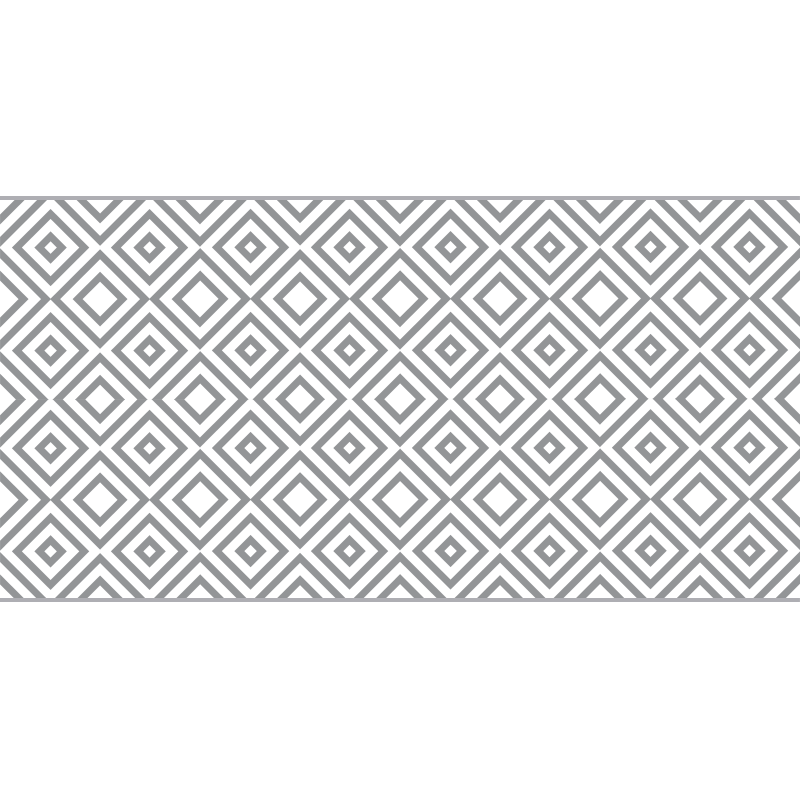 Panorama grå firkanter moderne vinylteppe - Tenstickers