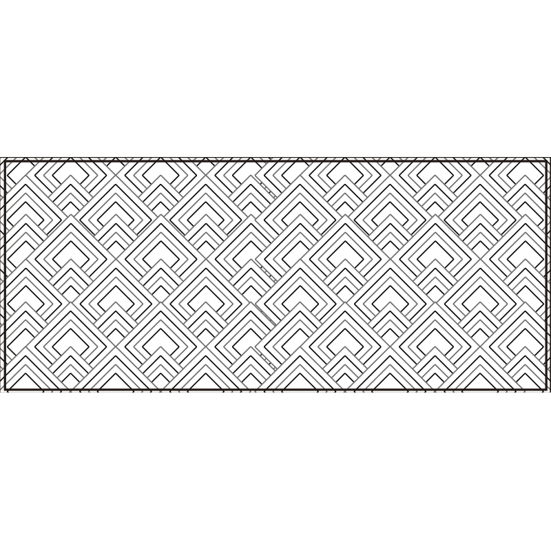 Geometrisk labyrint mønster vinyl teppe geometrisk - Tenstickers