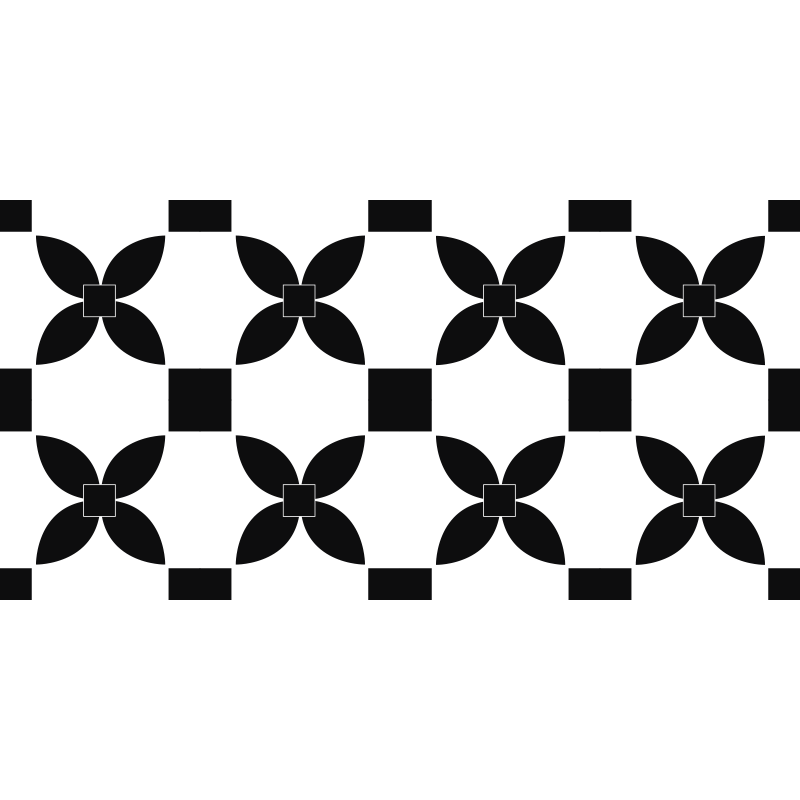 Svart trykt street vinylteppe sorte fliser - Tenstickers