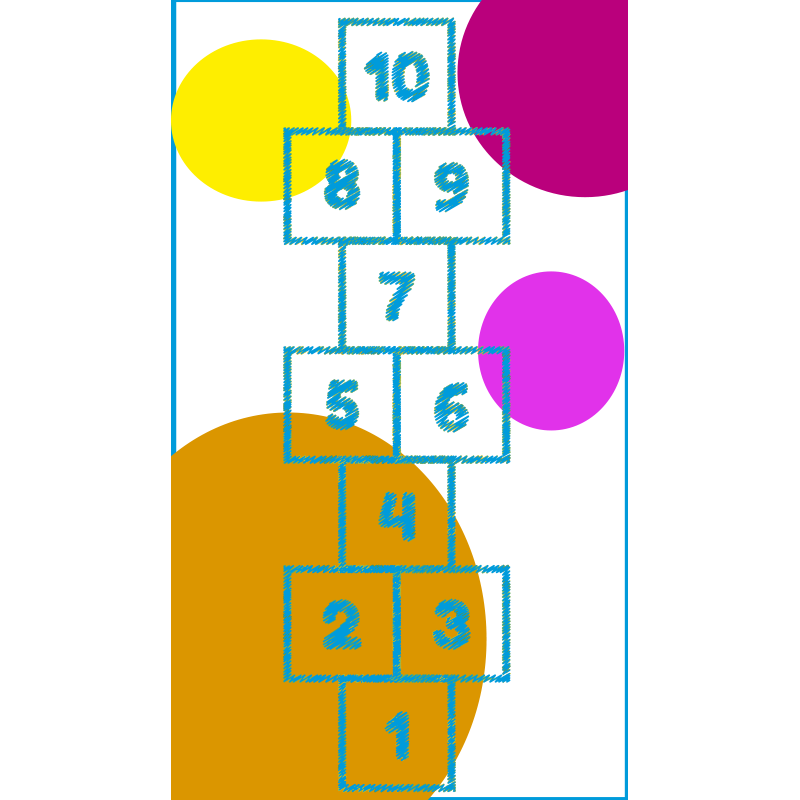 Barn hopping spill vinyl teppe spill matte - Tenstickers