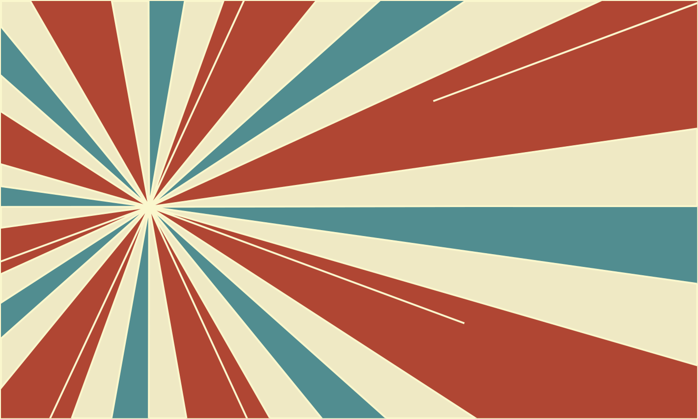 Retro linjer eksplosjon vintage vinyl teppe - Tenstickers