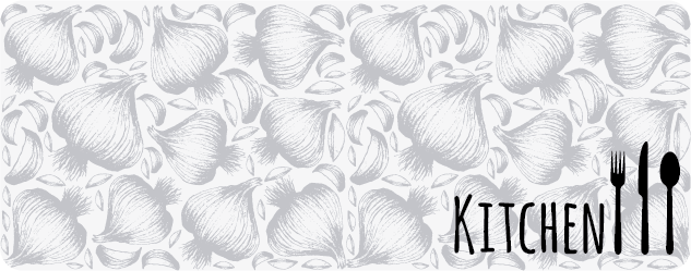 vinyl teppe kjøkkengaffel og kniv tilpasset teppe - Tenstickers