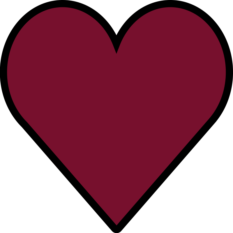 Hjerteform rød vinylteppe - Tenstickers