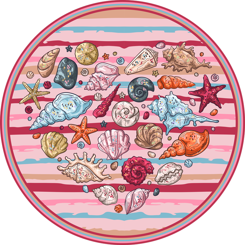 Sea love animal vinyl teppe til soverommet - Tenstickers