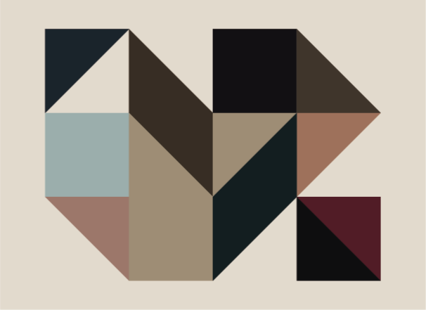 Vinylteppe geometriske former geometriske tepper - Tenstickers