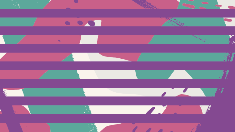 Teppe med fargerike blandestriper - Tenstickers