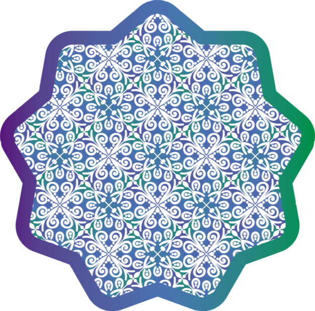 Etnisk mønster fargerikt etnisk teppe - Tenstickers