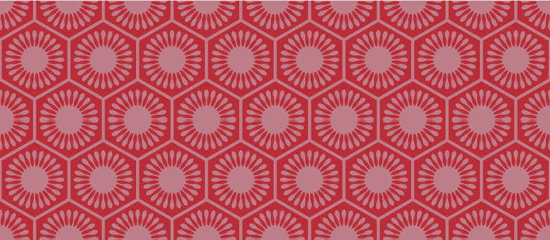 Sirkulært motivensemble geometriske vinyl teppe - Tenstickers