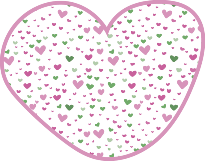 Søte små hjerter barn vinyl teppe - Tenstickers