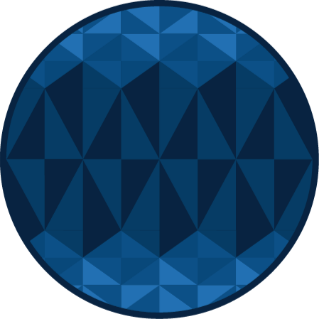 Blå trekant geometriske vinyltepper - Tenstickers