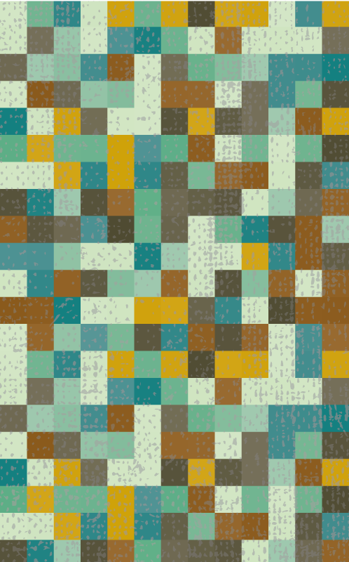 Stue vinylteppe vanlige firkanter moderne - Tenstickers