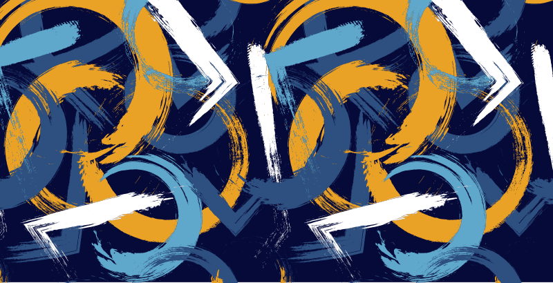 Kombinert flerfarget stue vinyl teppe - Tenstickers