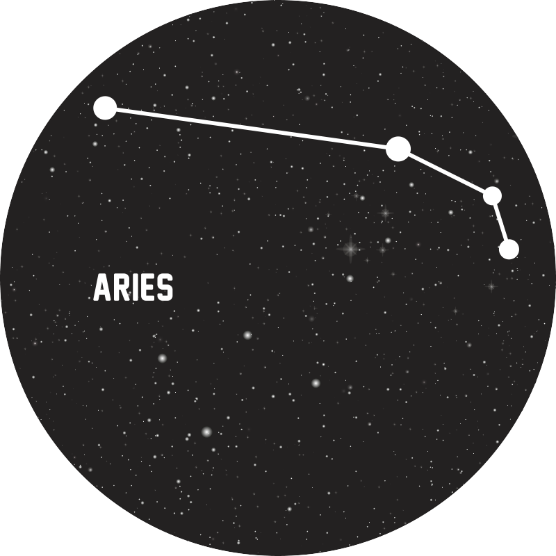 Stjernetegn aries moderne vinyl teppe - Tenstickers