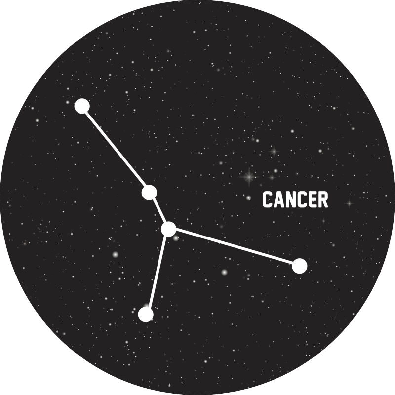 Stjernetegn kreft moderne teppe - Tenstickers