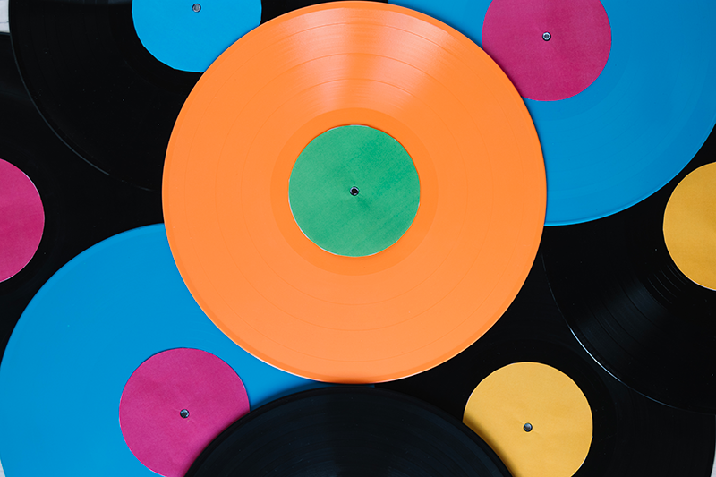 Vinylteppeplate flerfarget - Tenstickers