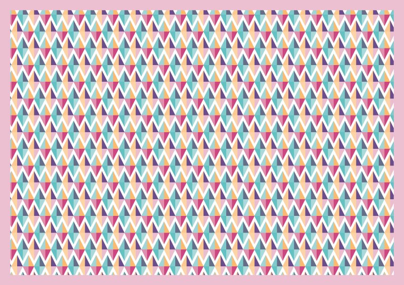 Fargerike diamanter geometriske vinyl teppe - Tenstickers