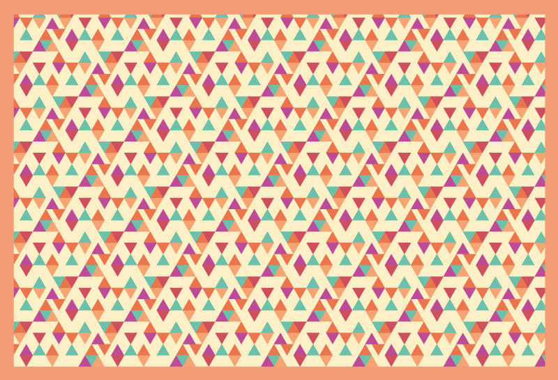 Mosaikkmønstret løper vinyl teppe mosaikk - Tenstickers