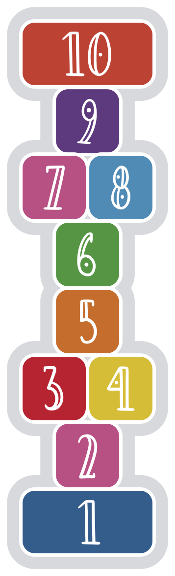 Spillteppe spillmatte fargerik - Tenstickers