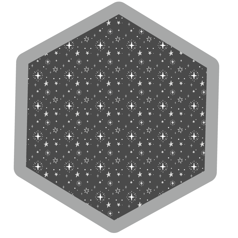 Himmelsk mønster vinyl teppe stjerner - Tenstickers