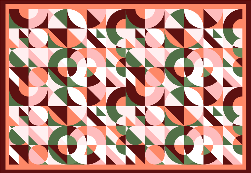 Geometriske fargerike trykk geometriske tepper - Tenstickers