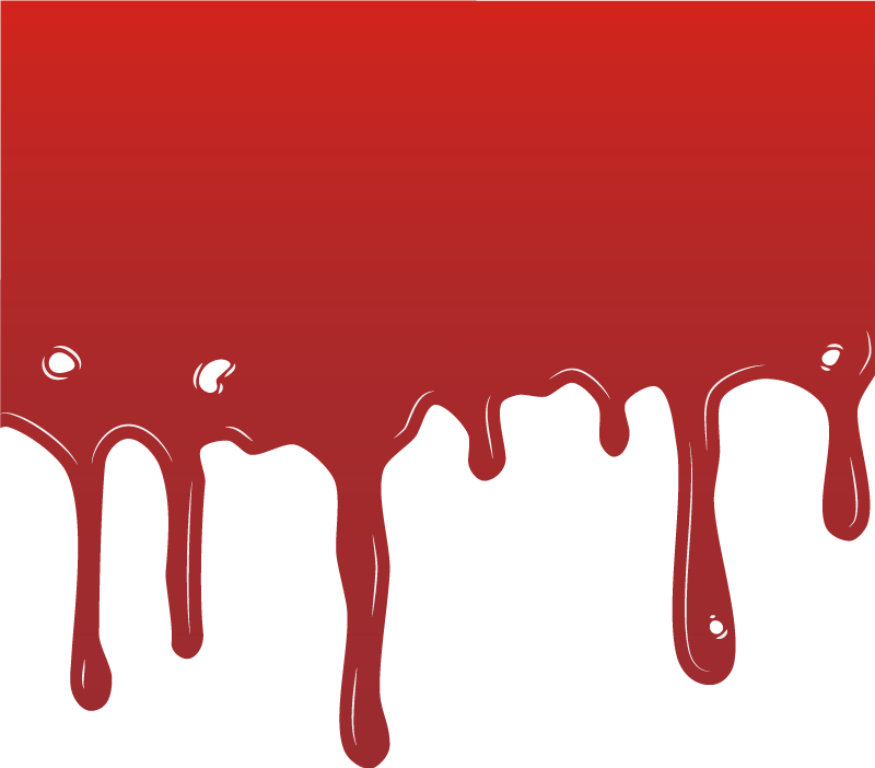 Blodpøl halloween vinyl teppe - Tenstickers