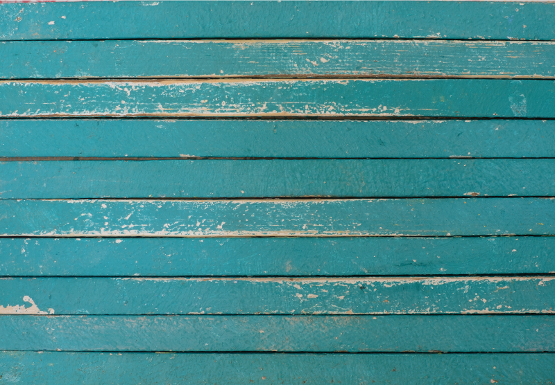 Gammelt blått tre-vinyl vinyl teppe - Tenstickers