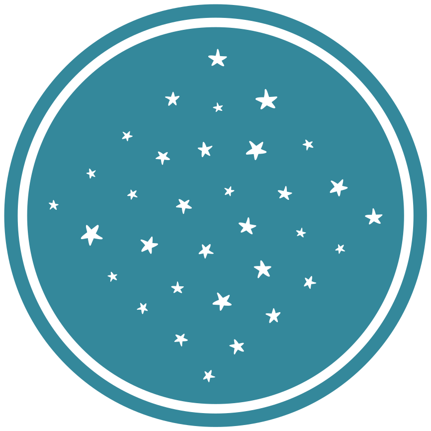 Stjernemotiv vinyl teppe stjerner - Tenstickers