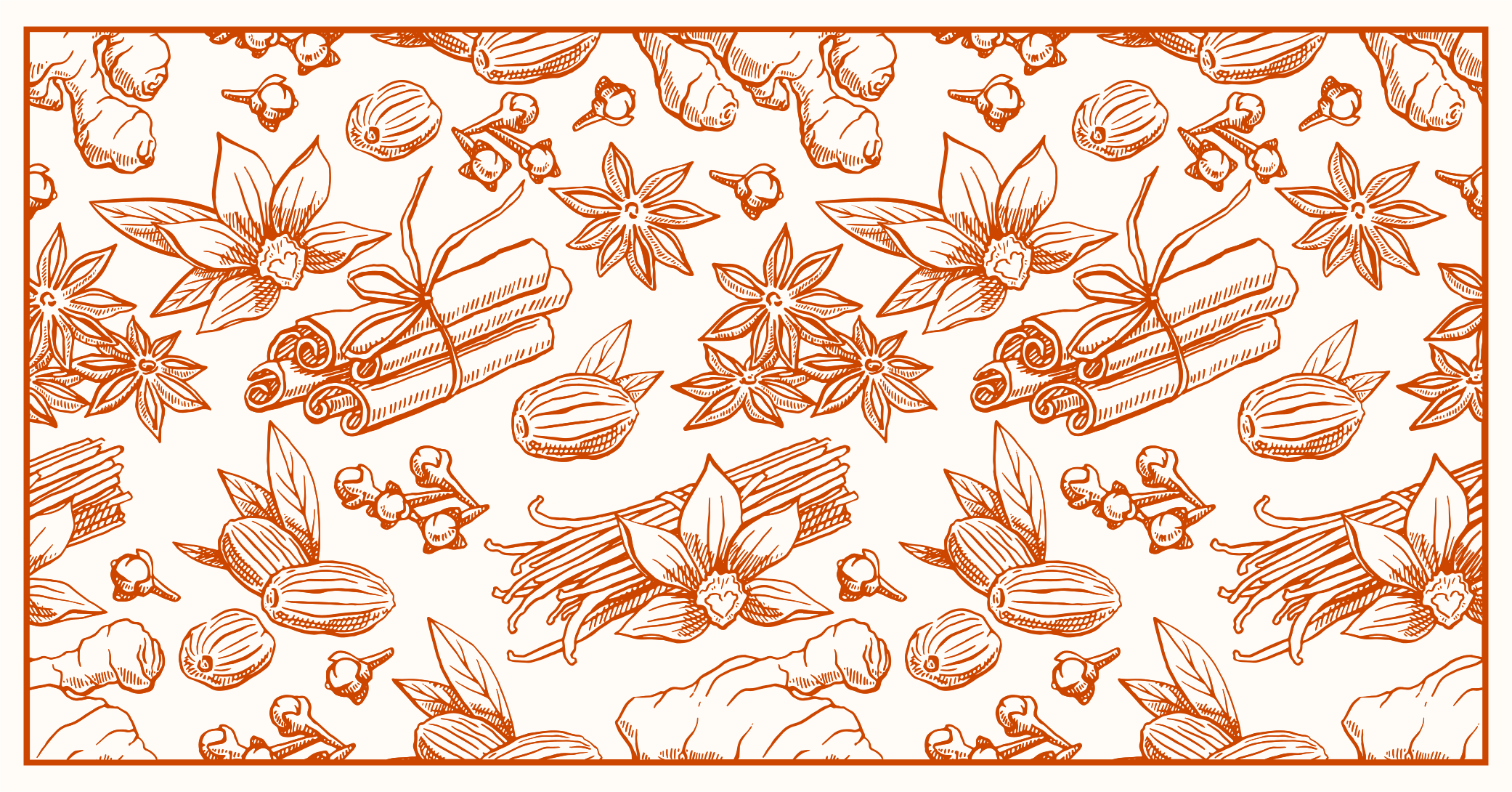 Brune krydder kjøkken gulvfliser teppe - Tenstickers