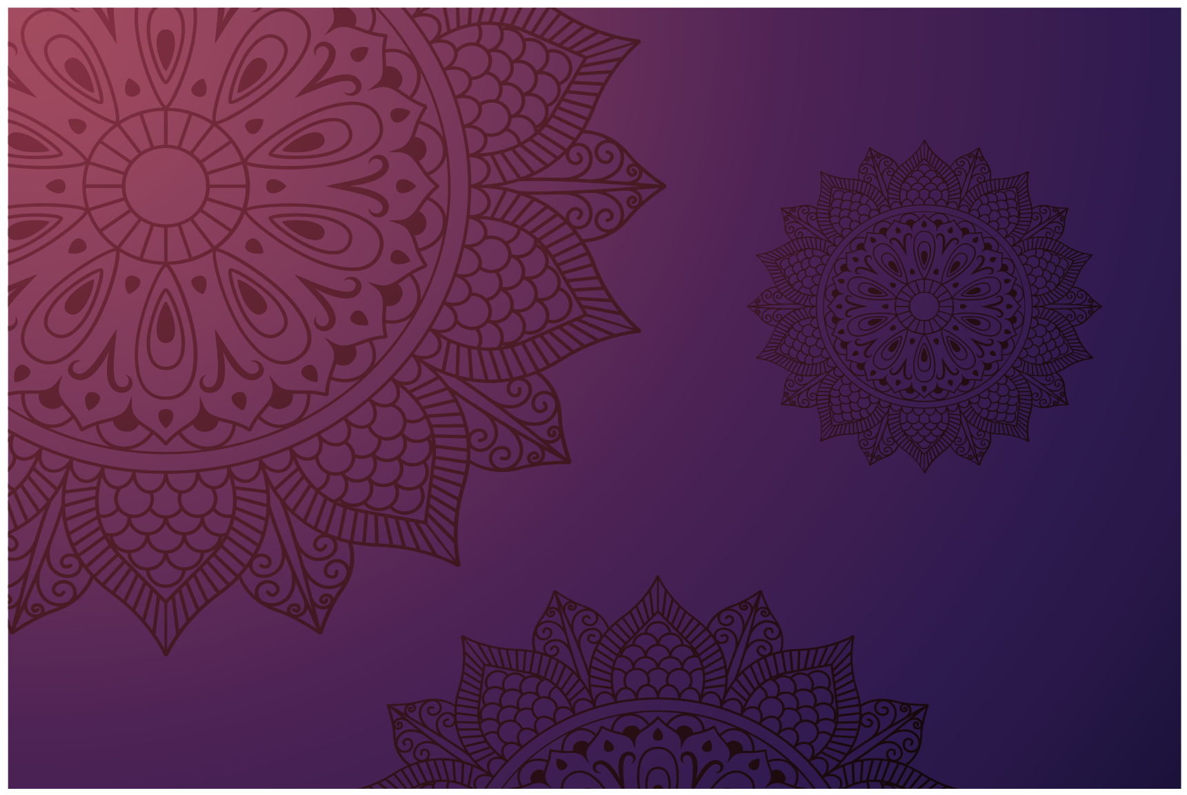 Mandala mønster teppe vinyl teppe mandala - Tenstickers