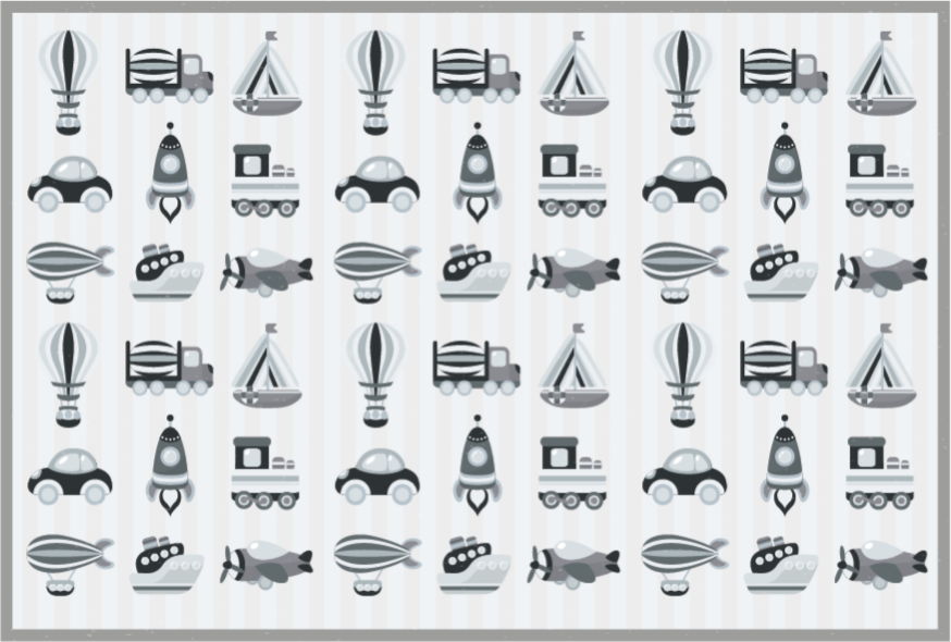 Grå biler vinyl vinylteppe - Tenstickers