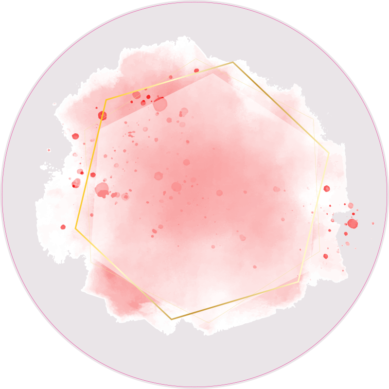 Abstrakt akvarell vinyl teppe minimalistisk - Tenstickers