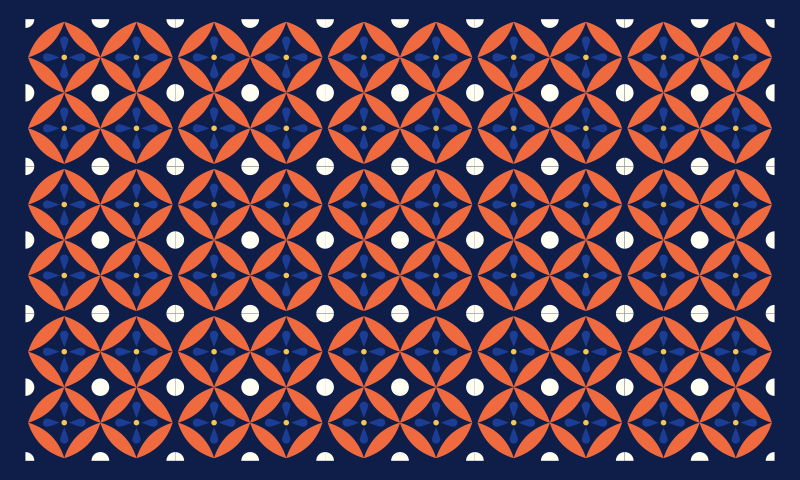 Mørkeblå teksturer fliser mosaikkgulv - Tenstickers