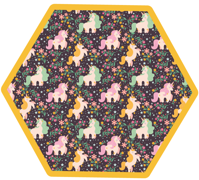 Lekeplass for mytiske skapninger Vinyl teppe flere barn - Tenstickers