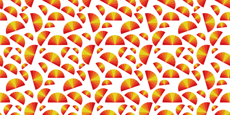 Vintage solnedgang mønster vintage vinyl teppe - Tenstickers