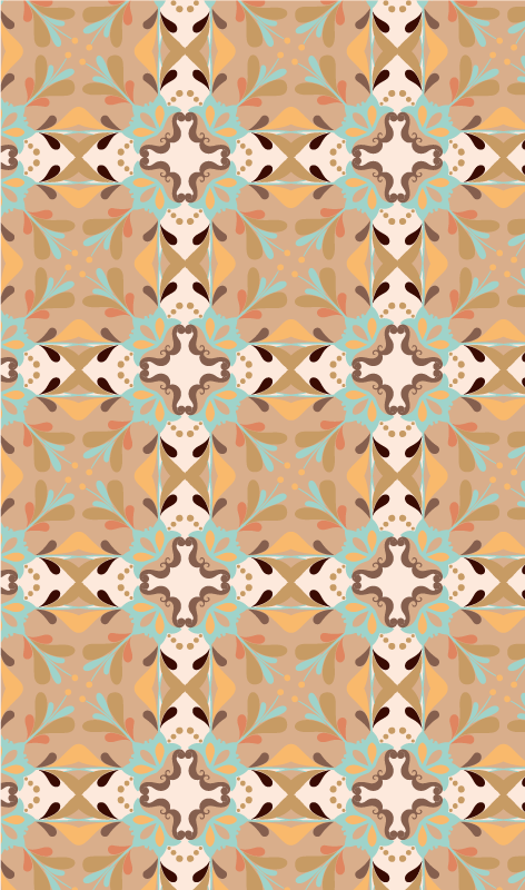 Klassiske fliser vinylteppe - Tenstickers