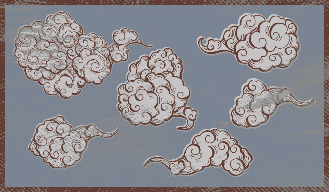 Utsmykkede skymotiver vinyl teppe soverom - Tenstickers