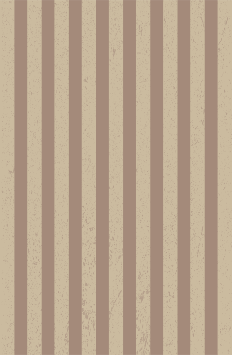 Brun stripe design striper teppe - Tenstickers