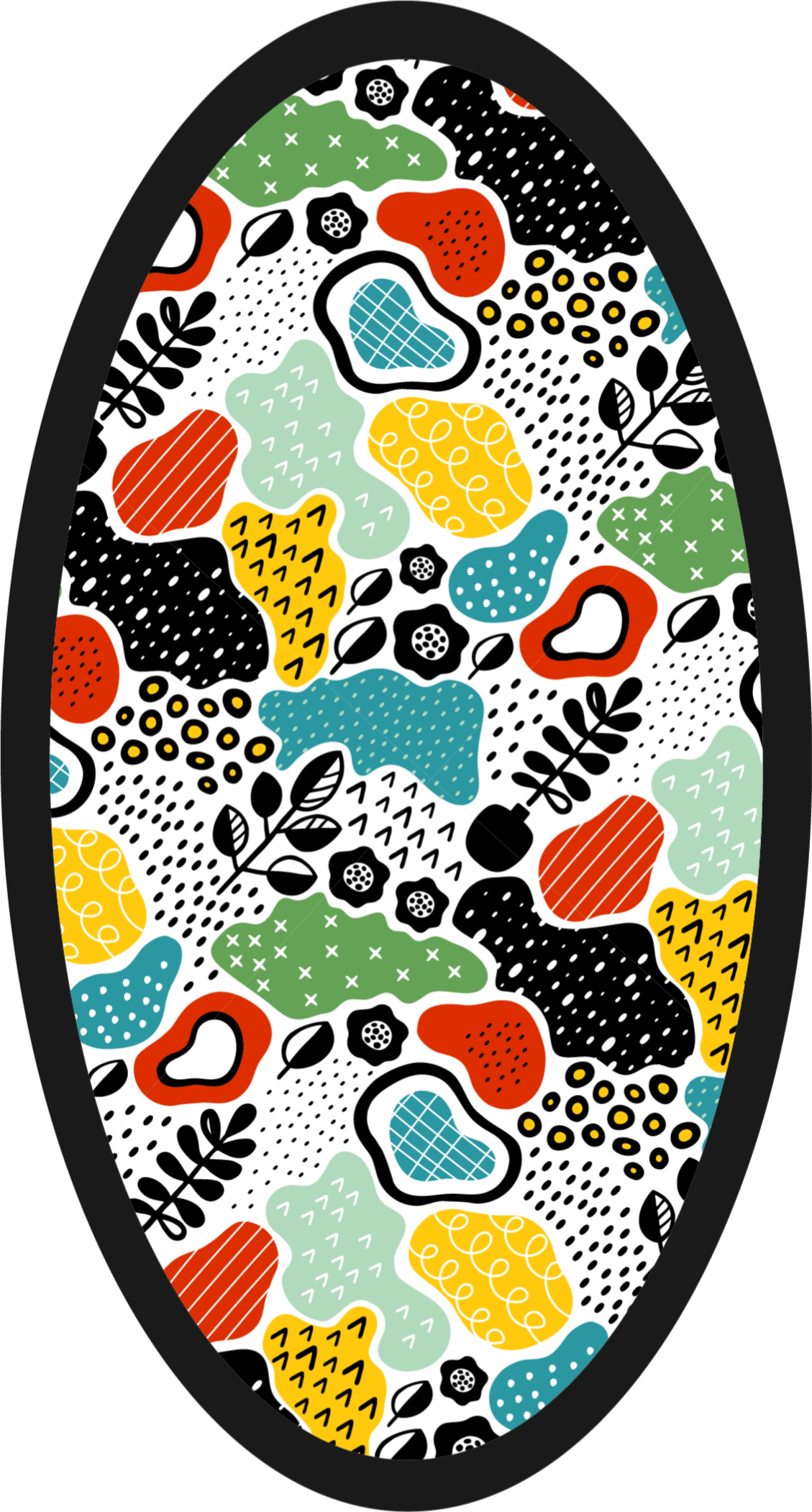 Fargerikt abstrakt design moderne teppe - Tenstickers