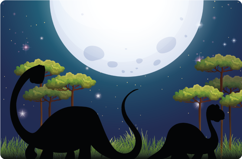 Safari-eventyrkrets Vinyl teppe flere barn - Tenstickers