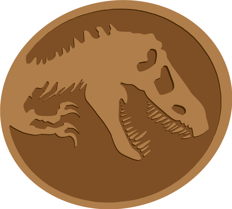 Dinosaur skjelett vinylteppe - Tenstickers