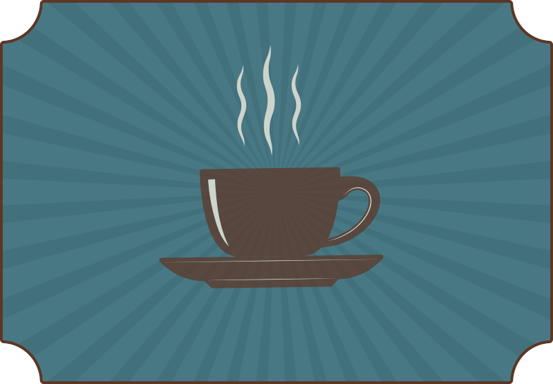 Dampende kaffe vinyl teppe sagn og tekster - Tenstickers