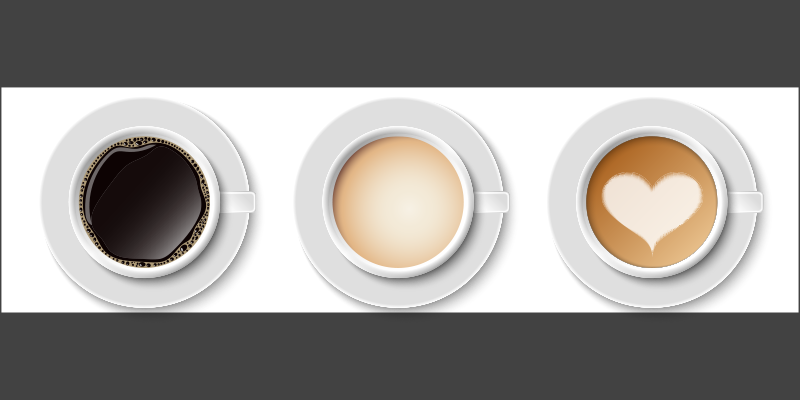 Kaffekoppløper vinyl teppe kjøkken - Tenstickers