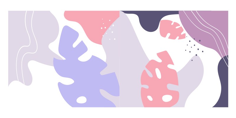 Farget monstera blad naturteppe - Tenstickers