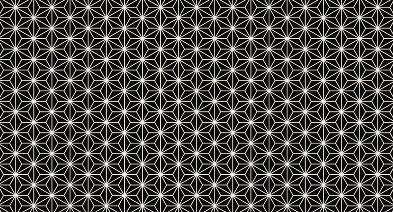 Svart og hvitt geometriske diamanttepper - Tenstickers