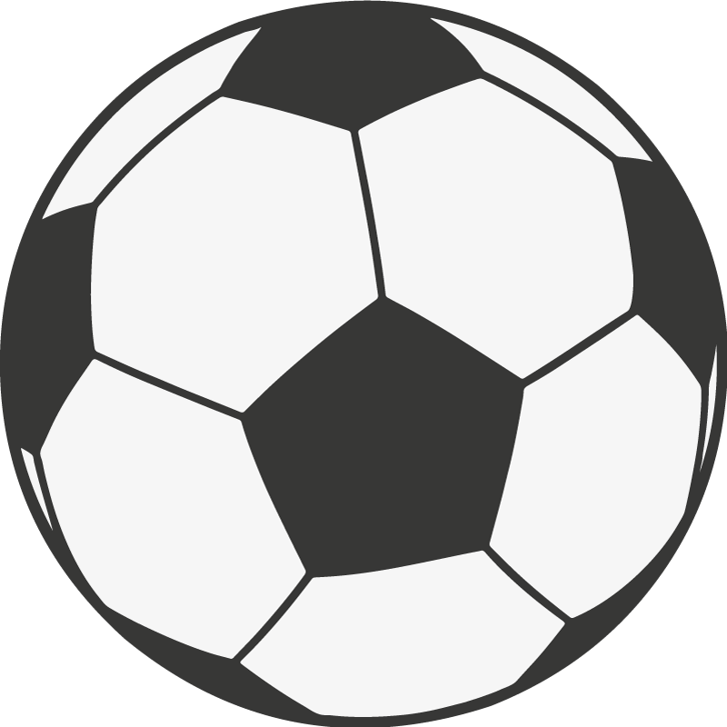 Fotball ball barn vinyl teppe - Tenstickers